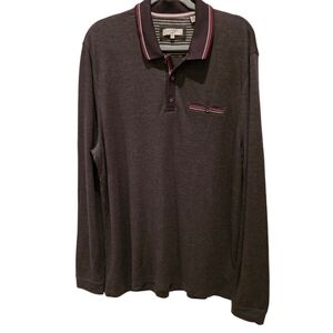 Ted Baker Long Sleeves Collared Pull On Shirt. Size 2XL Ted Baker Size 6